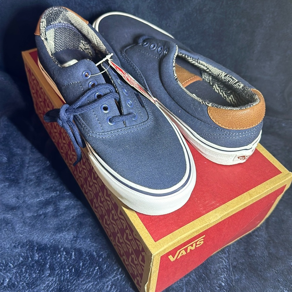Brown & Blue Vans